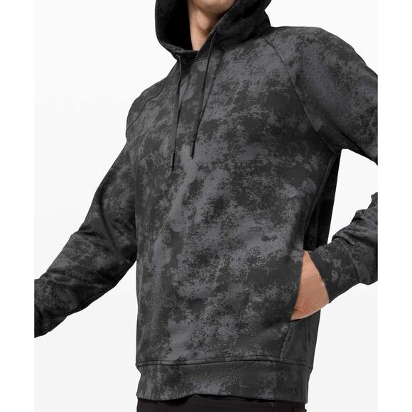 Lululemon City Sweat Pullover Hoodie French Terry Astral Graphite Grey Men's M - Picture 5 of 11